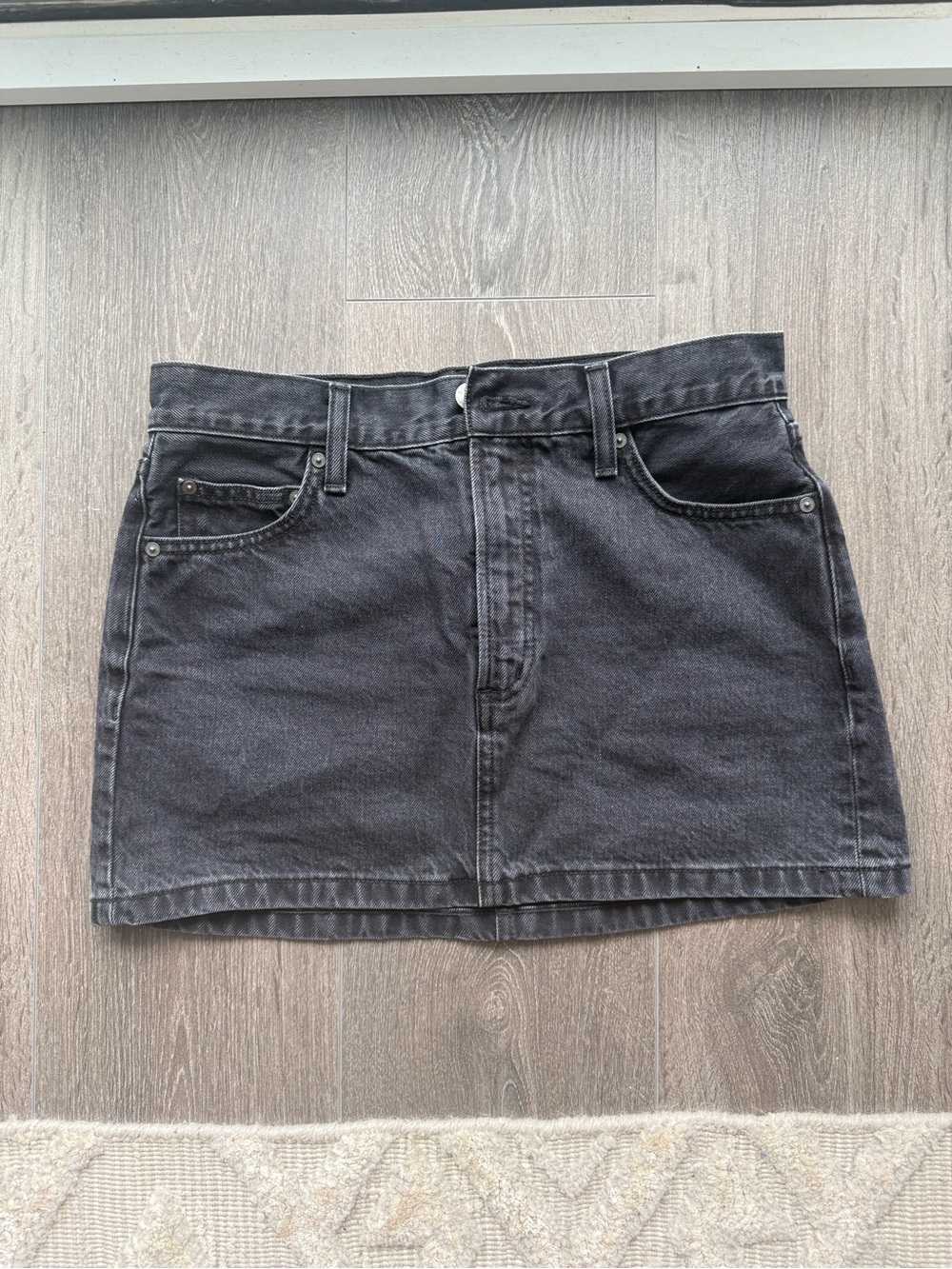 Denim Forum Mini Skirt - Midi-Rise Style